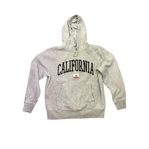 Unisex Gray State of Mine California Hoodie Size Medium –Graphic Flag Sweatshirt